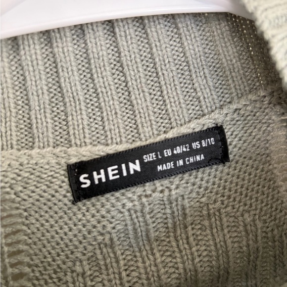 SHEIN Gray Cowl Neck Sweater - Picture 4 of 4